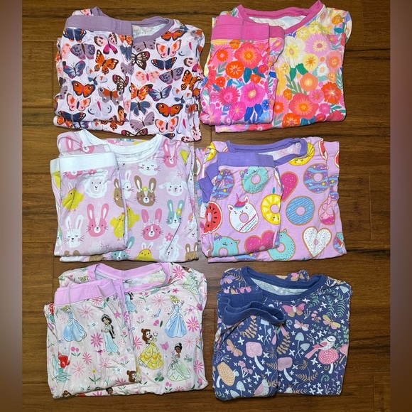 Little Sleepies Other - Little Sleepies Disney Princess and more Bamboo Long Pant & Sleeve size 7/8 EUC